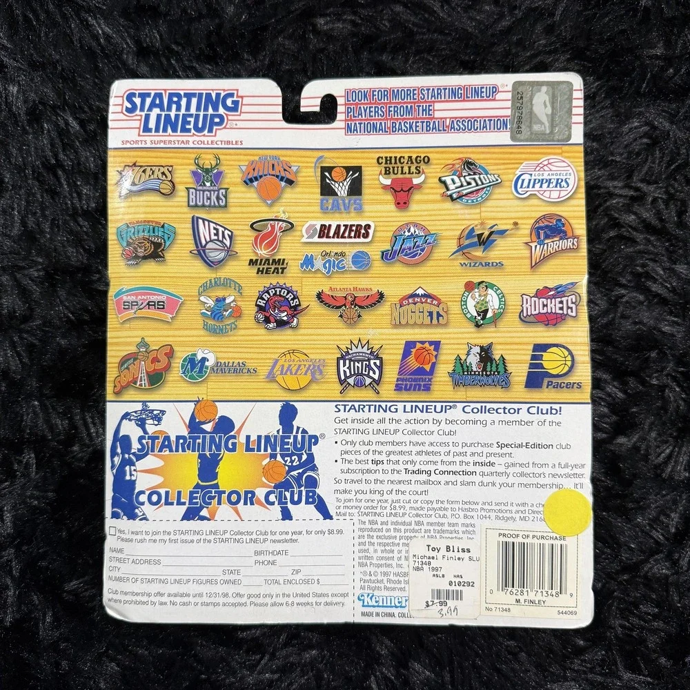 Vintage‎ 1997 Dallas Mavericks Michael Finley Starting Lineup Figure Kenner NBA